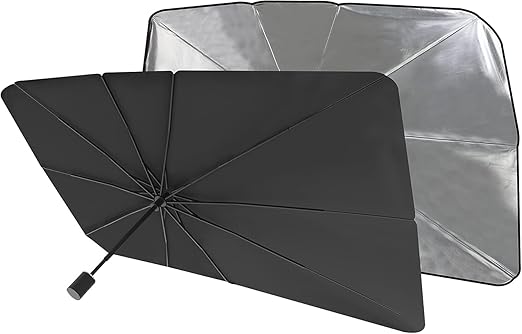 Windshield Sun Shade, Compact Folding Design, Easy to Store,One-Size (31x57"), As Seen on TV