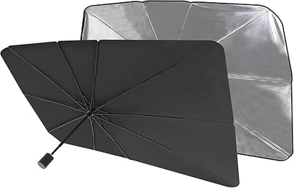 Windshield Sun Shade, Compact Folding Design, Easy to Store,One-Size (31x57"), As Seen on TV